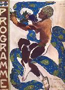 Leon Bakst in the ballet Afternoon of a Faun 1912 oil